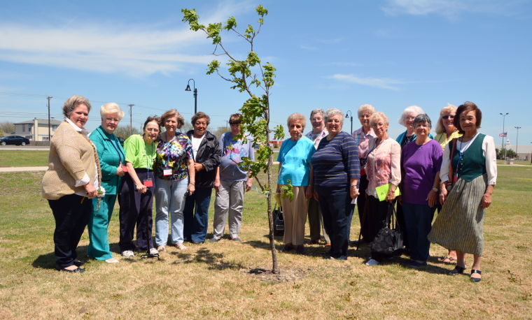 Garden Club members plant tree in memoriam